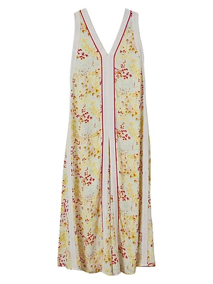 Eliza Floral V-Neck Maxi Dress