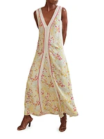 Eliza Floral V-Neck Maxi Dress