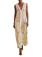 Eliza Floral V-Neck Maxi Dress