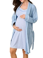 The Maternity Robe & Nightgown Essential Set