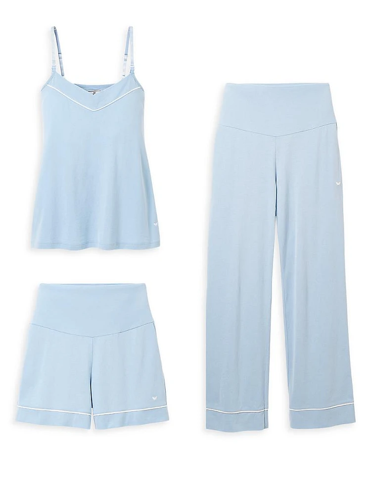 The Basics Maternity Camisole, Shorts & Pants Set, 3-Piece