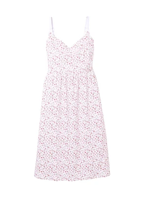 Pima Cotton Dorset Floral Maternity Nightgown