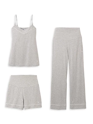 The Basics Maternity Camisole, Shorts & Pants Set, 3-Piece