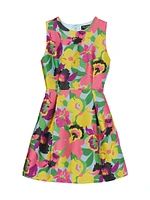 Alice Orchid Bloom Sleeveless Minidress