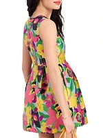 Alice Orchid Bloom Sleeveless Minidress