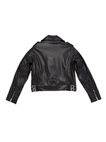 Girl's Jagger Faux Leather Jacket