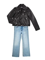 Girl's Jagger Faux Leather Jacket