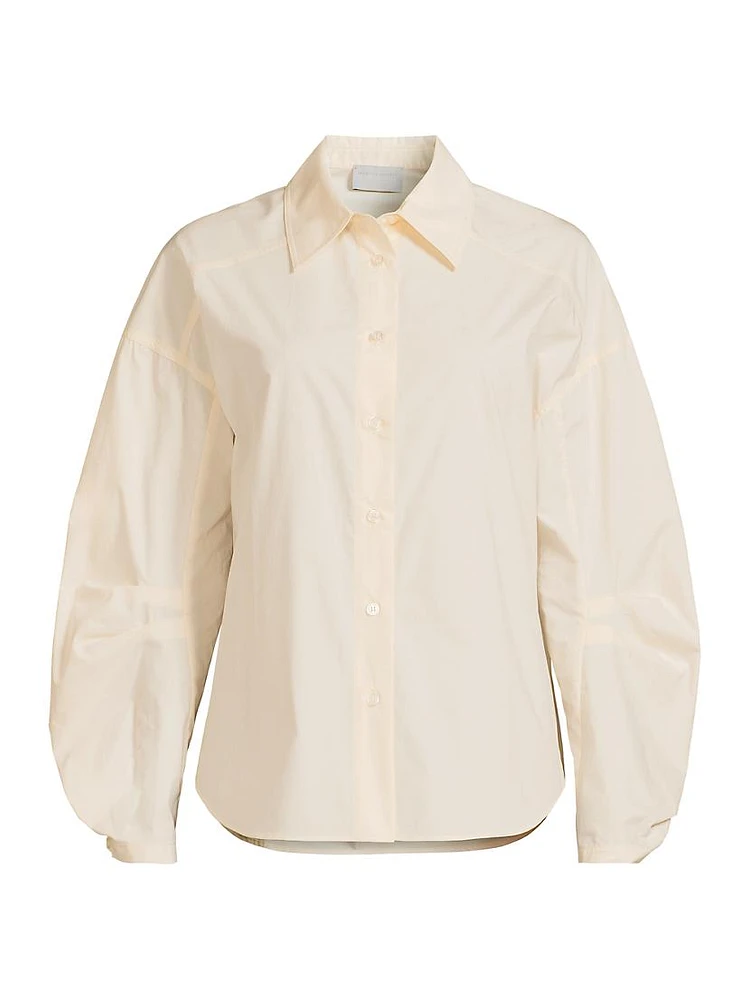 Lilia Cotton Puff-Sleeve Shirt