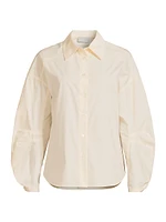 Lilia Cotton Puff-Sleeve Shirt