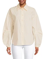 Lilia Cotton Puff-Sleeve Shirt