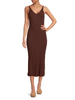 Estella Rib-Knit Midi-Dress