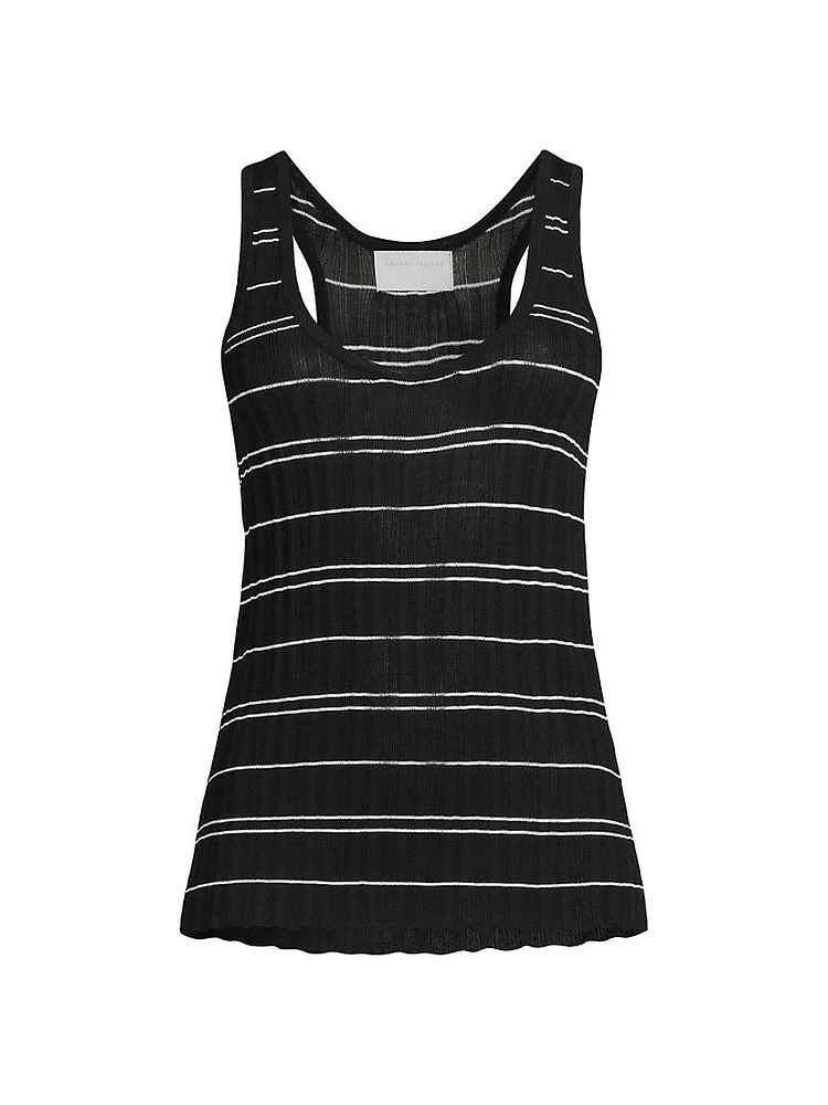 Mijal Striped Knit Tank