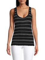 Mijal Striped Knit Tank