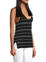 Mijal Striped Knit Tank