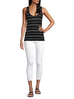 Mijal Striped Knit Tank