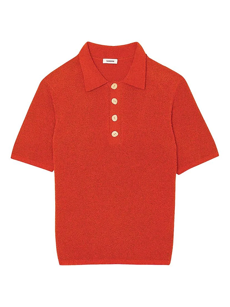 Terry Knit Polo Shirt