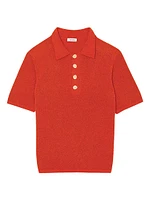 Terry Knit Polo Shirt