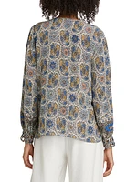 Addison Mosiac Peasant Blouse