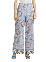 Lilley Rosette Tiles Cotton Pants