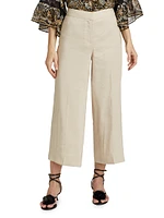 Brent Linen-Blend Crop Pants