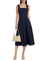 Teresa Cotton Crossback Midi-Dress