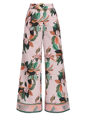 Magnolia Belted Wide-Leg Pants