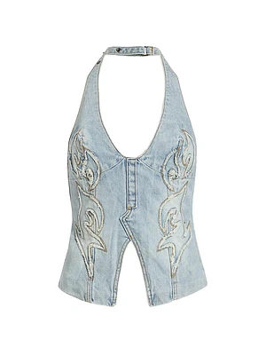 Valentina Paragon Patch Halter Top