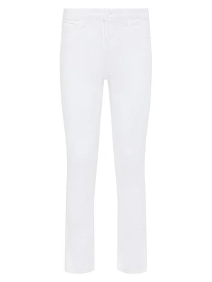 Tati Coated Crop Boot-Cut Jeans