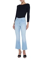 Kendra Crop Flared Jeans