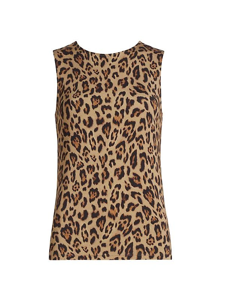 Shelly Leopard-Print Tank Top