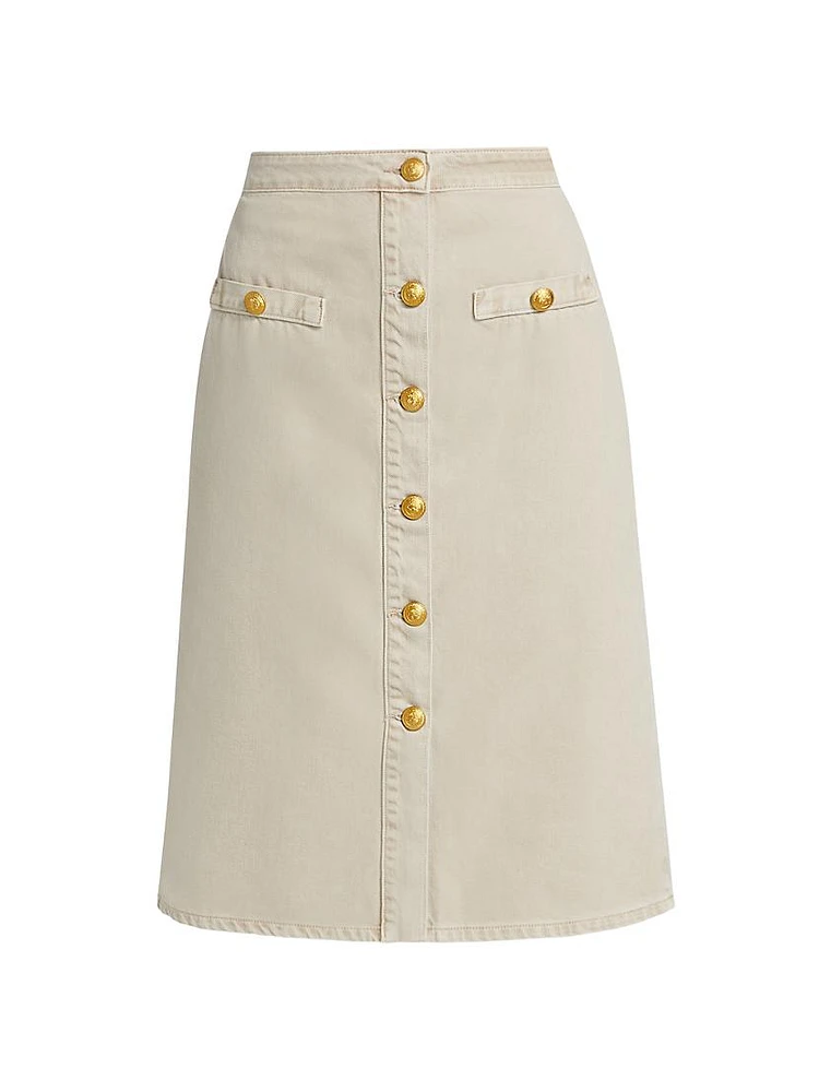 Landry Denim Midi-Skirt