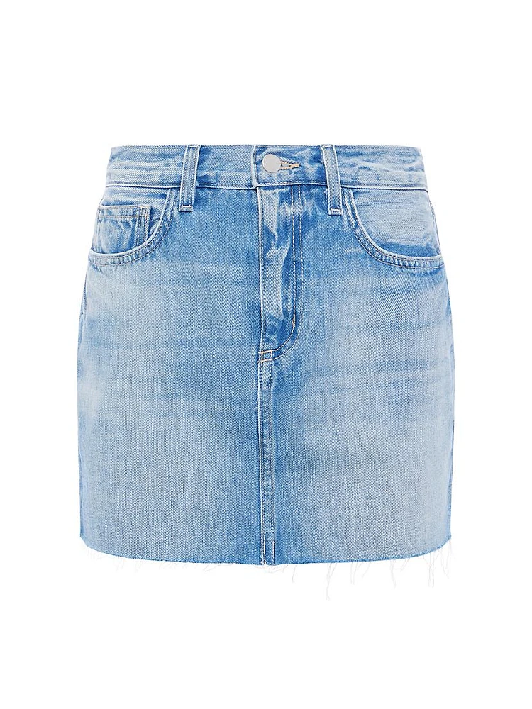 Paris Denim Micro Miniskirt