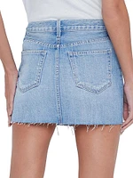 Paris Denim Micro Miniskirt