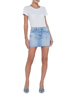 Paris Denim Micro Miniskirt