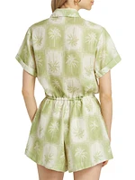 Paradiso Palm Linen Romper