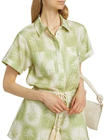 Paradiso Palm Linen Romper