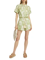 Paradiso Palm Linen Romper