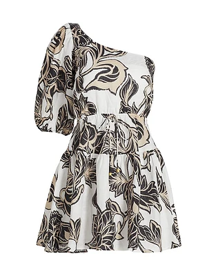 Alma Linen Floral Minidress