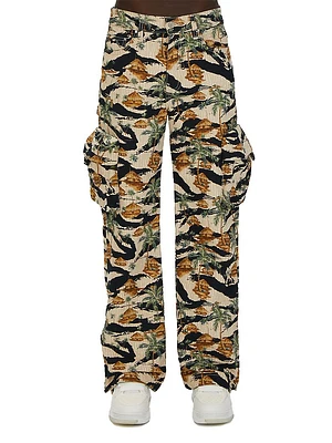 Repeat Palm Baggy Cargo Pants