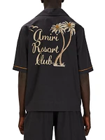 Resort Club Embroidered Short-Sleeve Shirt