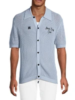 Amiri Surf Club Crotchet Short-Sleeve Shirt