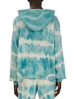 MA Tie-Dye Cashmere Knit Hoodie