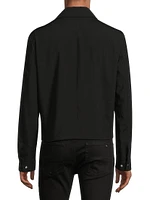 Arts District Wool-Blend Zip Shirt