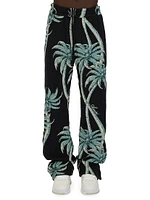 Palm Tapestry Flared Pants