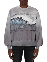 Vintage Wave Oversized Sweatshirt