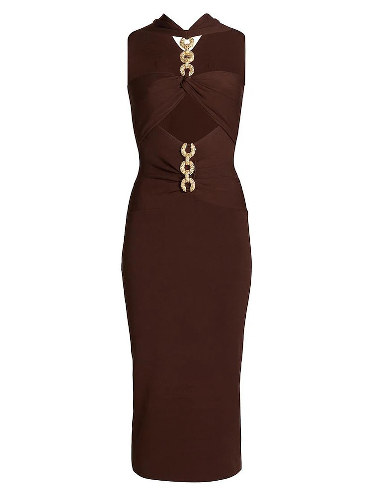 Cristos Chain Body-Con Dress