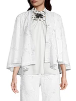 Giada Embroidered Chiffon Jacket