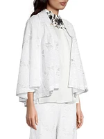 Giada Embroidered Chiffon Jacket