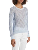 Magellen Linen-Blend Crewneck Sweater