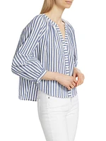 Judith Striped Cotton Blouse